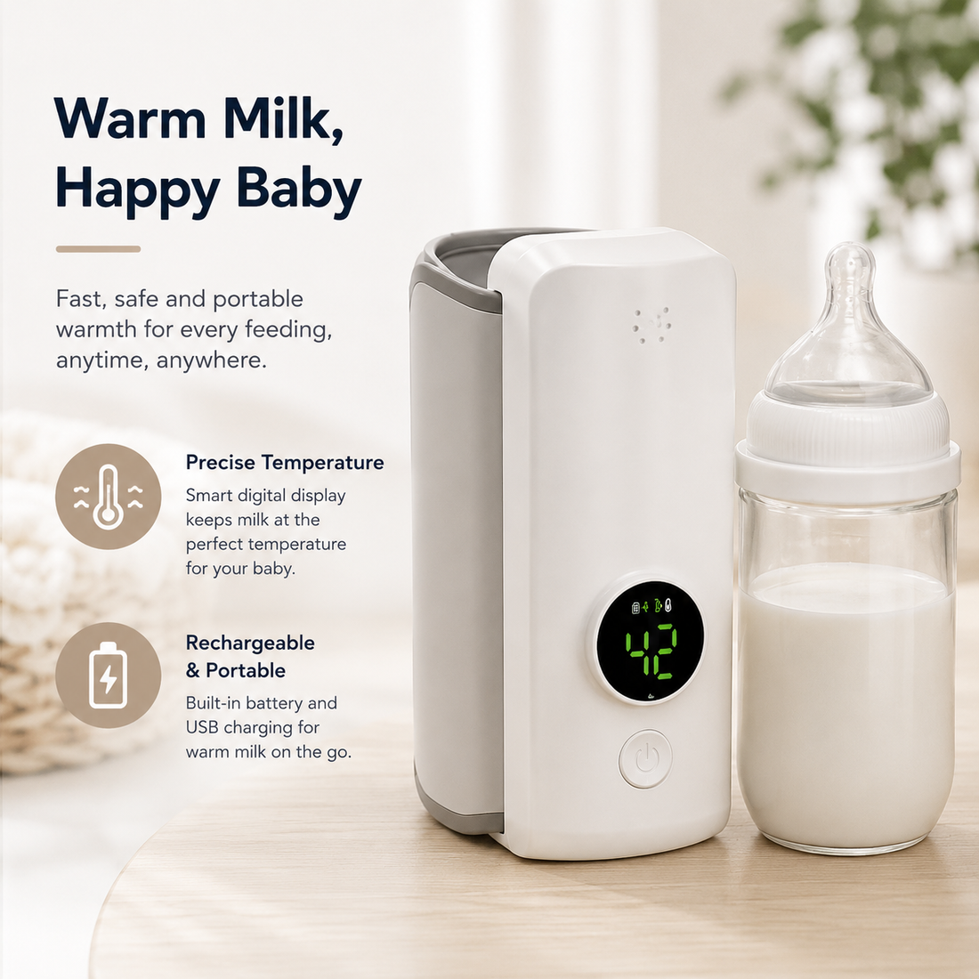 Portable Bottle Warmer By Lumevy